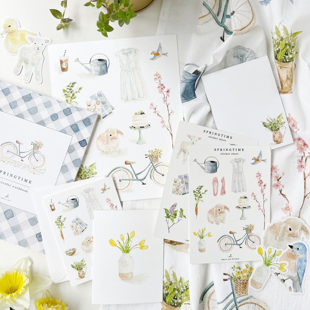 garden sticker sheets - emily lex studio