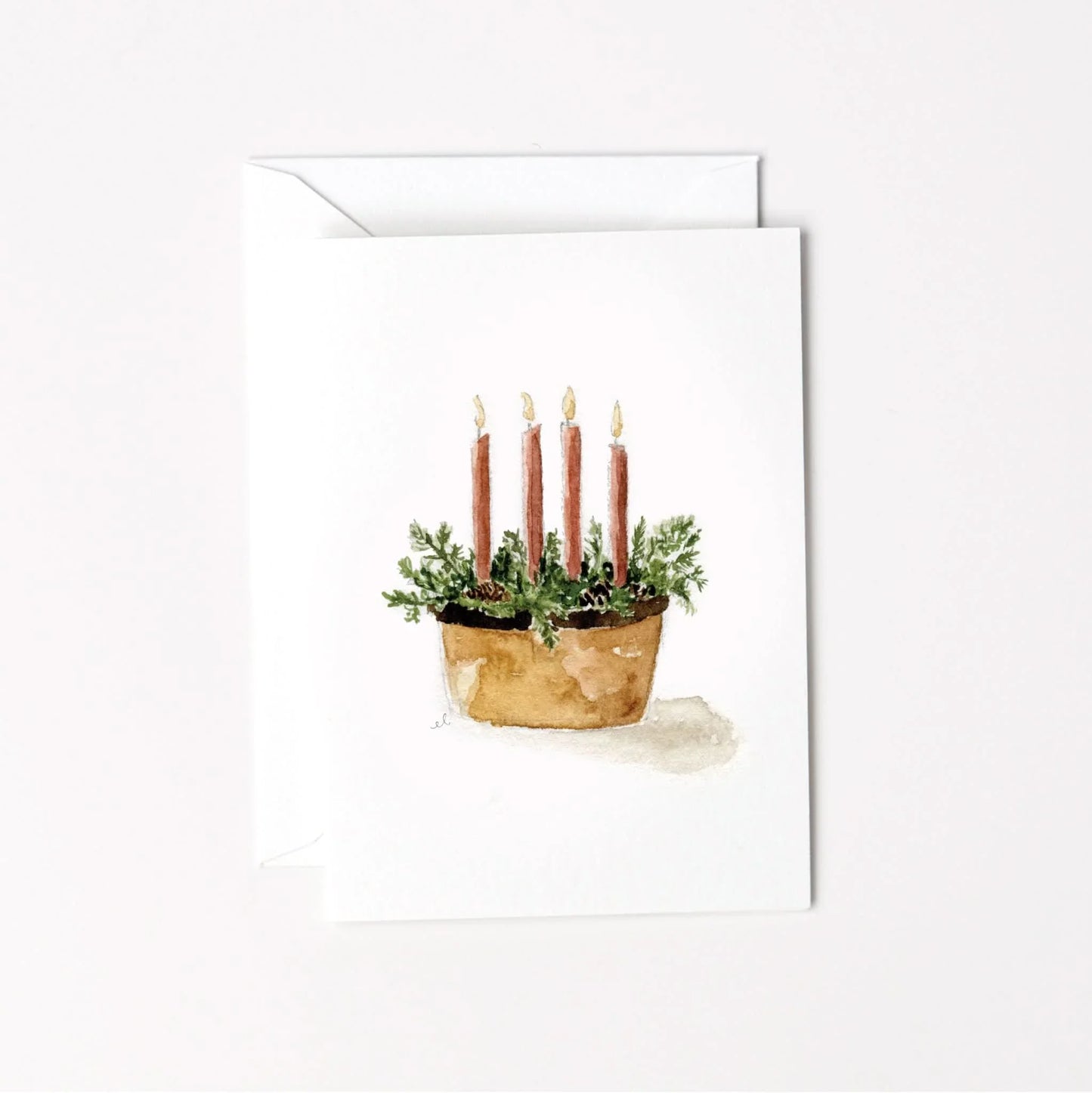 advent candles christmas mini enclosure notecard