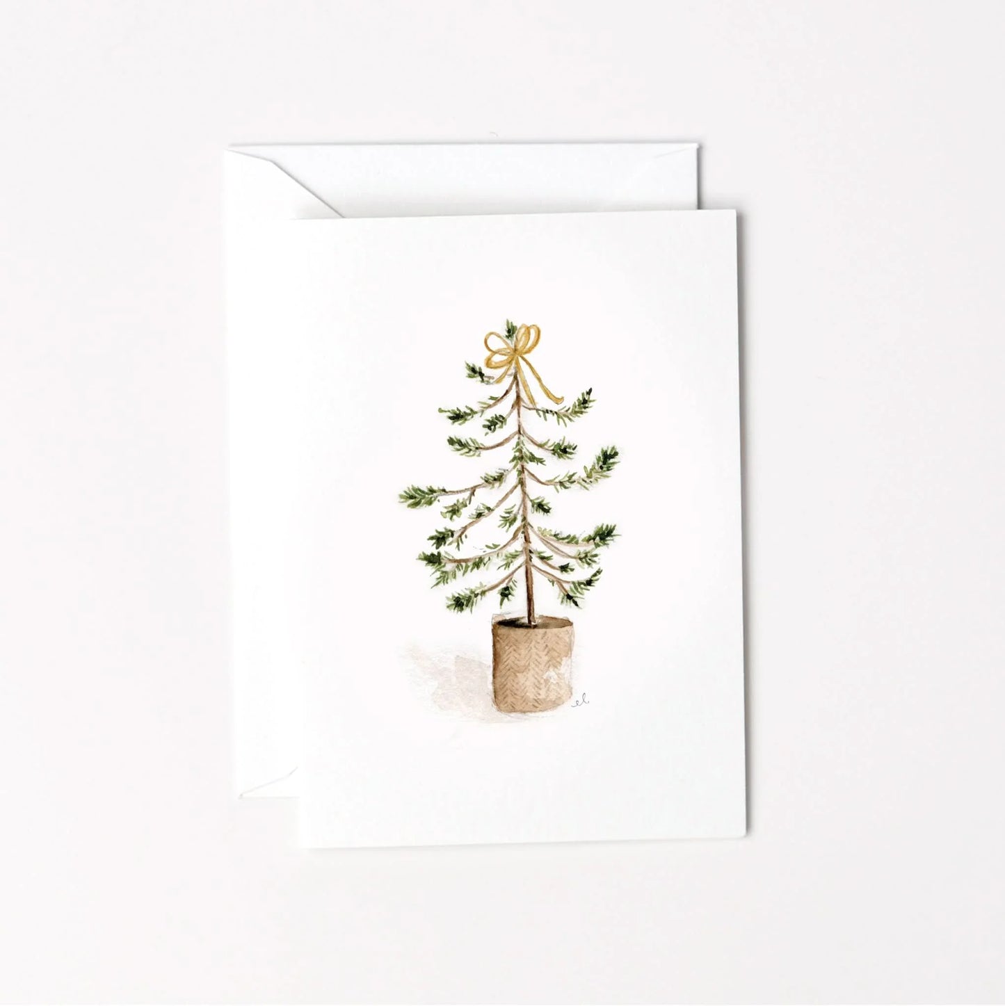 christmas tree mini enclosure notecard
