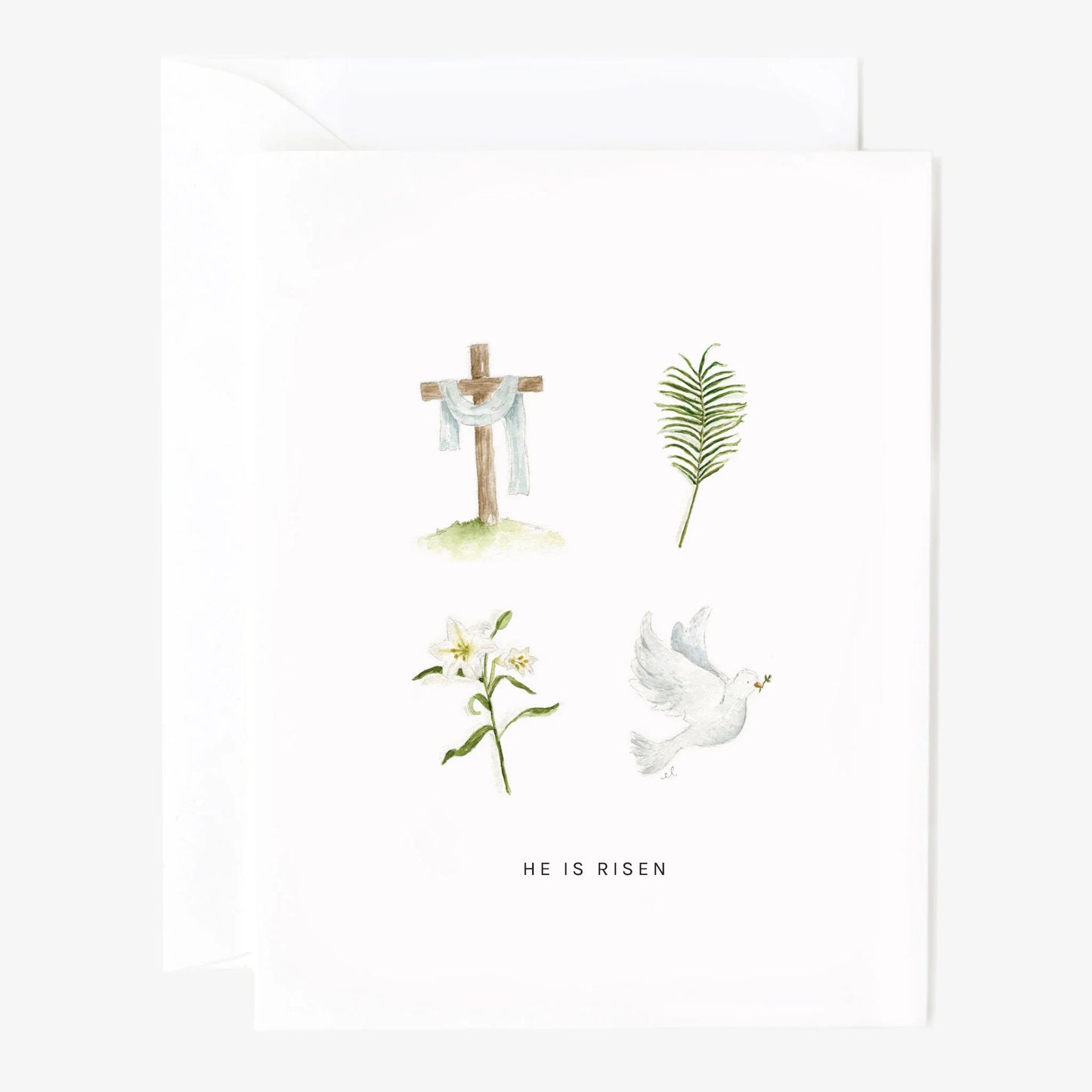 he is risen single greeting card