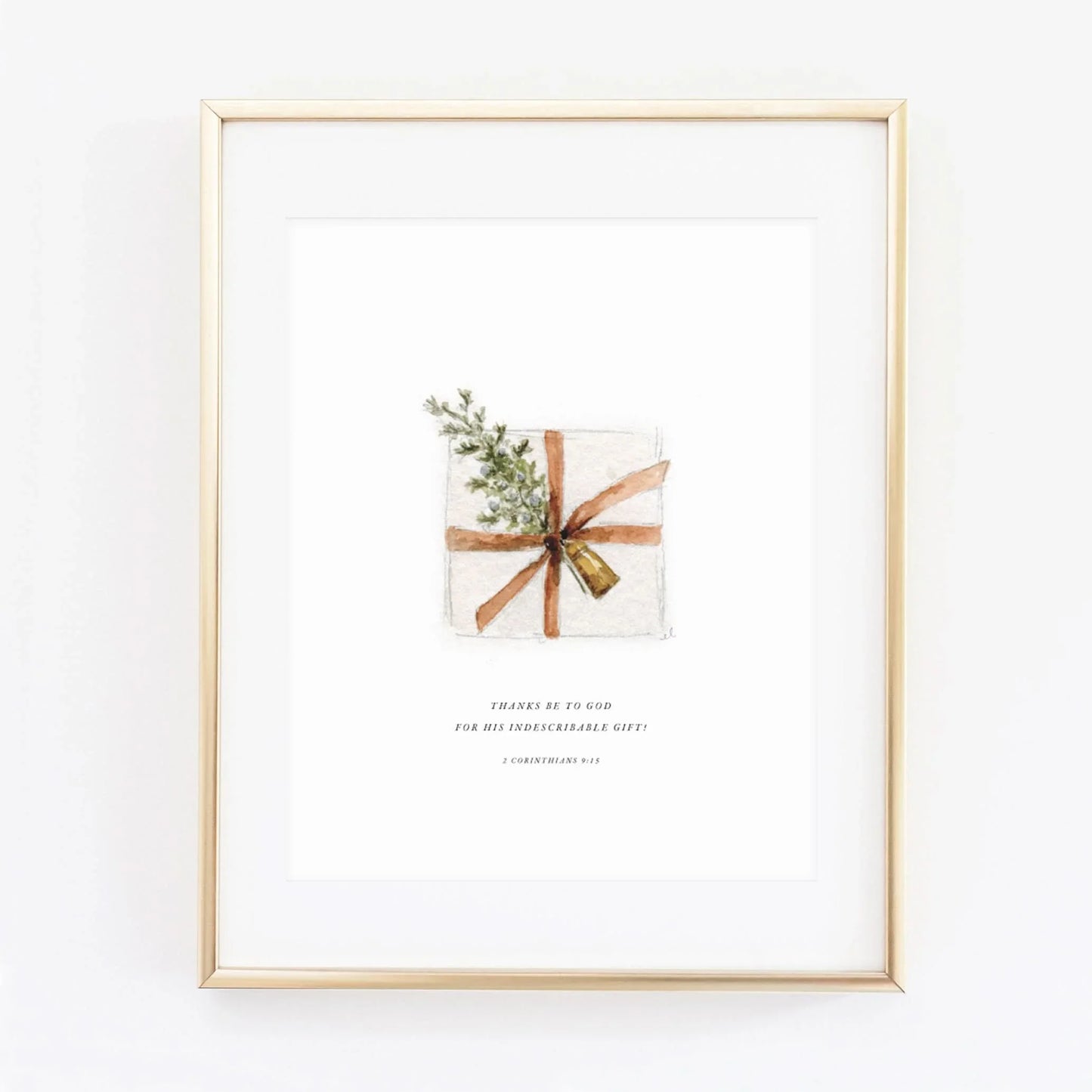 2 corinthians 9:15 gift scripture print