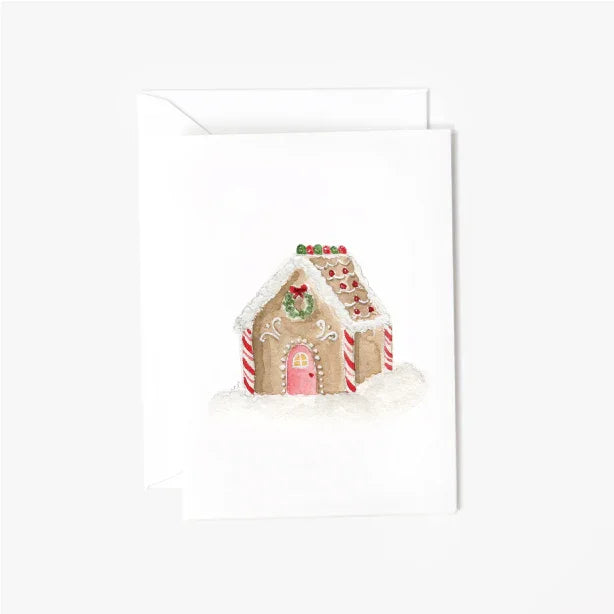 gingerbread house mini enclosure notecard