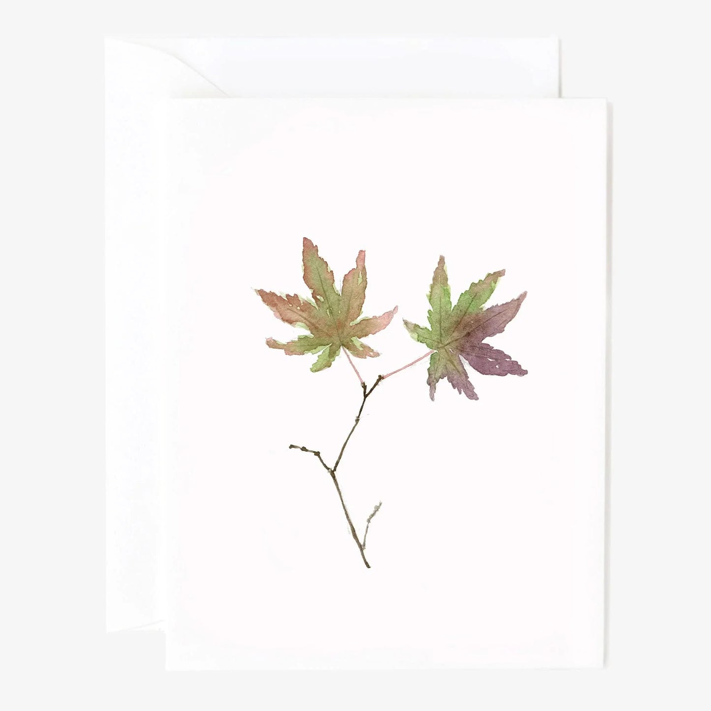 leaves notecard