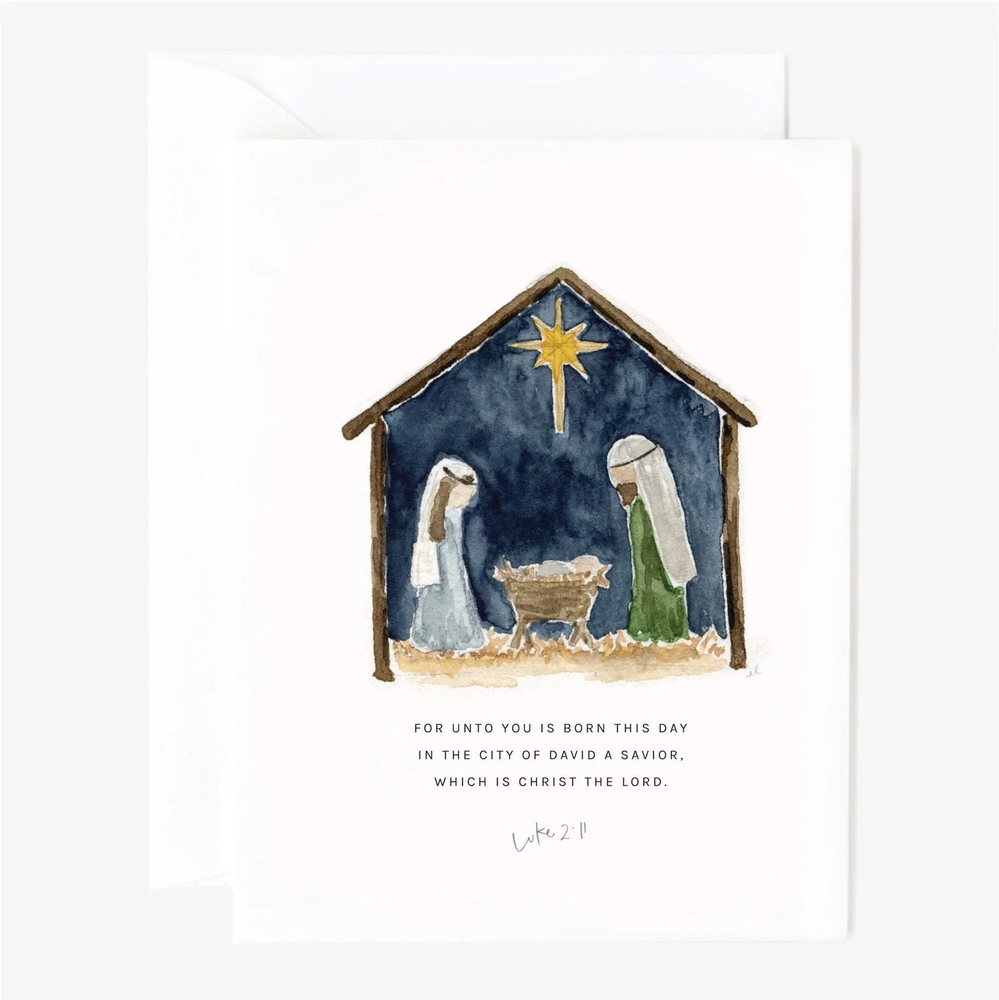 nativity notecard