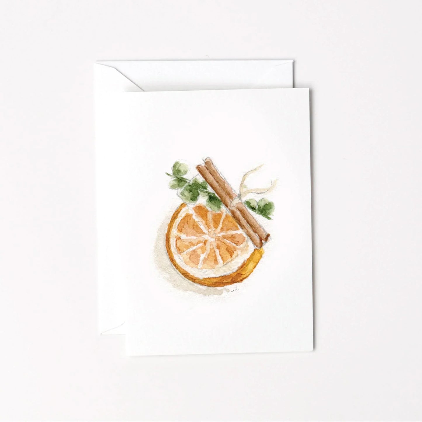 orange spice mini enclosure notecard