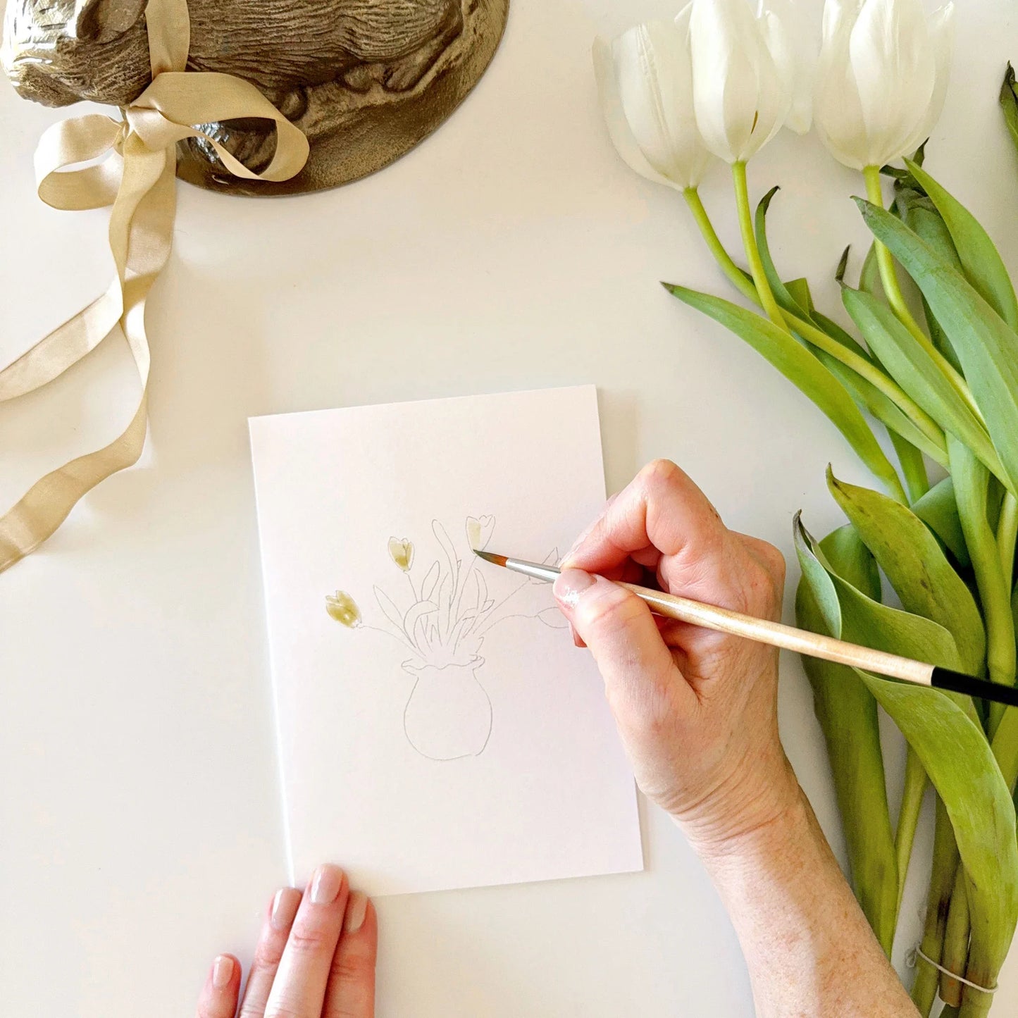 easter paintable watercolor notecards