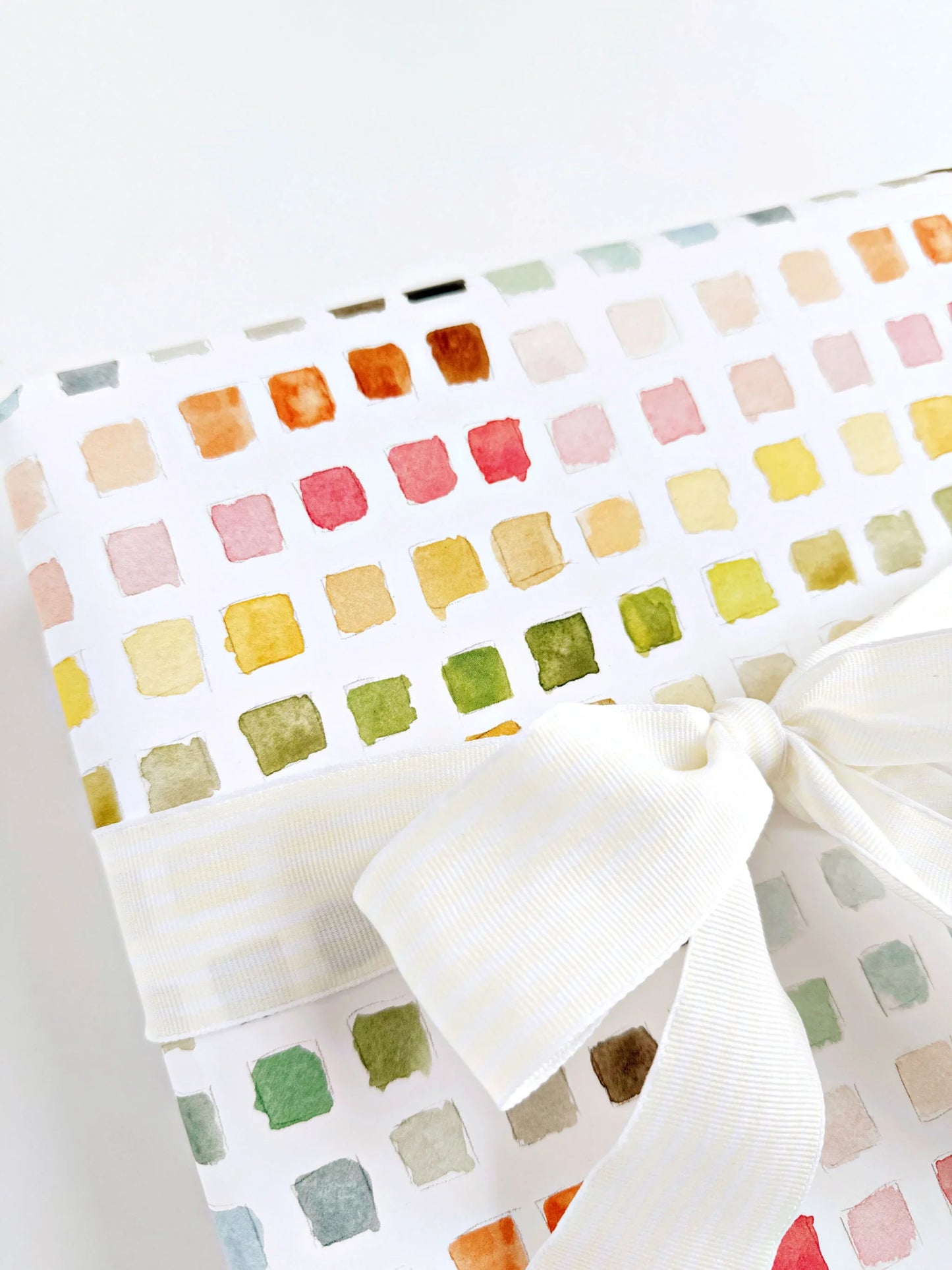 paint swatch gift wrapping paper