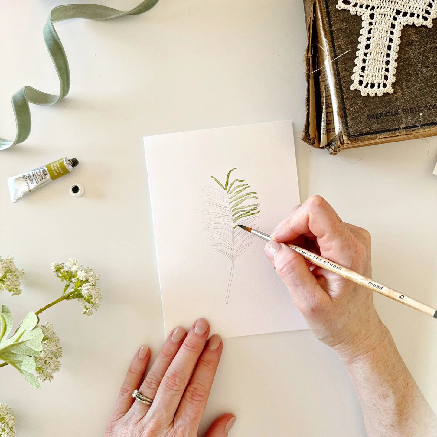 he is risen paintable watercolor notecards