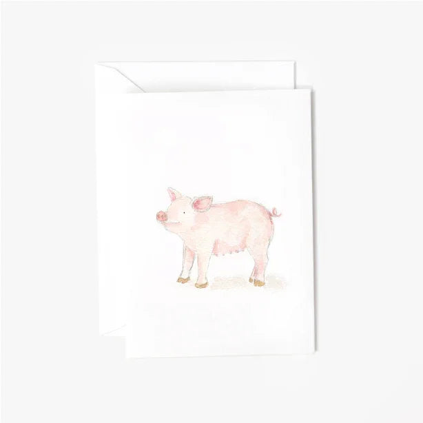 pig mini enclosure notecard