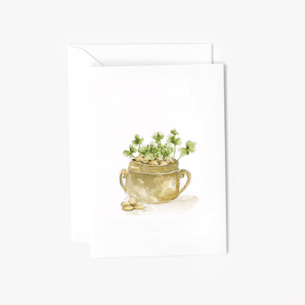 pot of gold mini enclosure notecard
