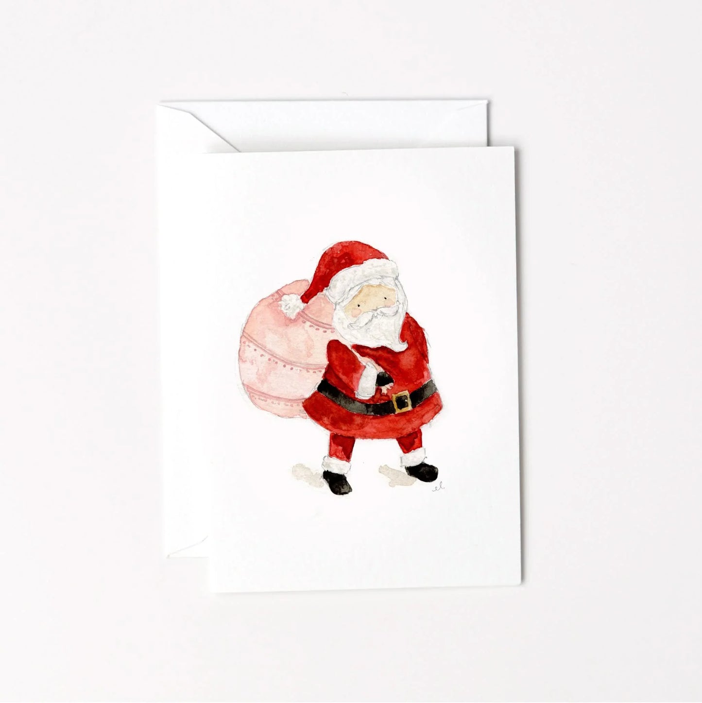 santa bag christmas mini enclosure notecard