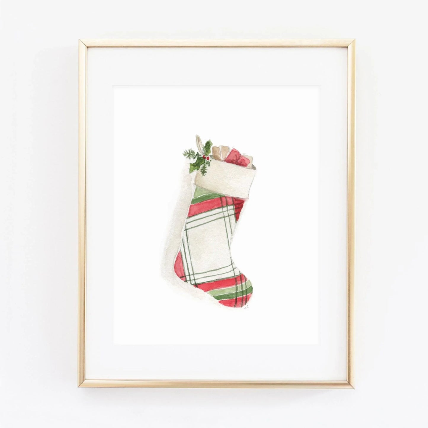 stocking art print - emily lex studio