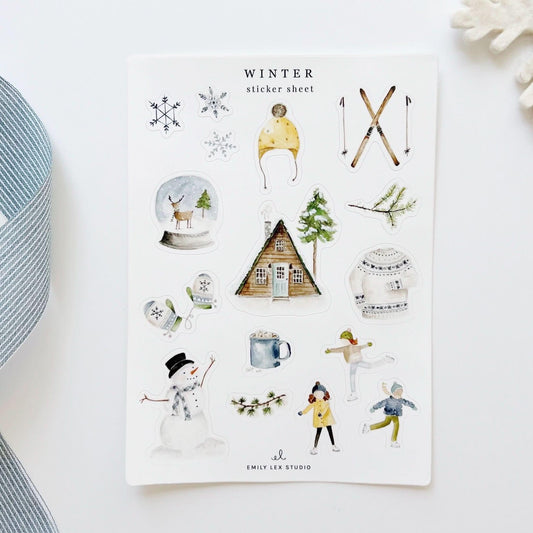 winter sticker sheets