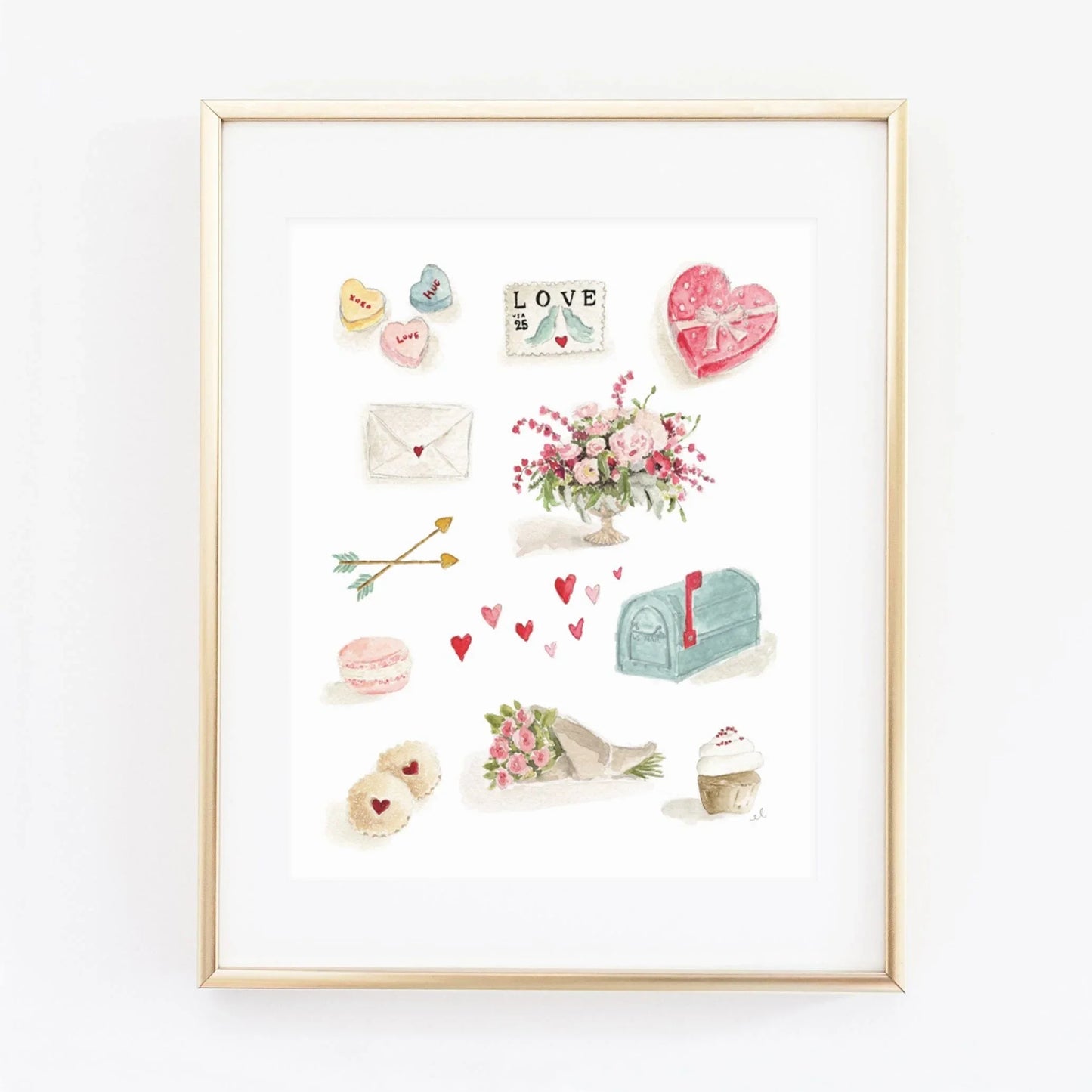 valentine art print - emily lex studio