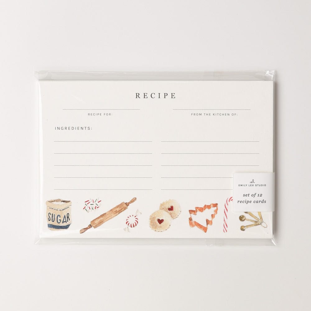 christmas baking recipe cards