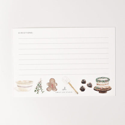 christmas baking recipe cards