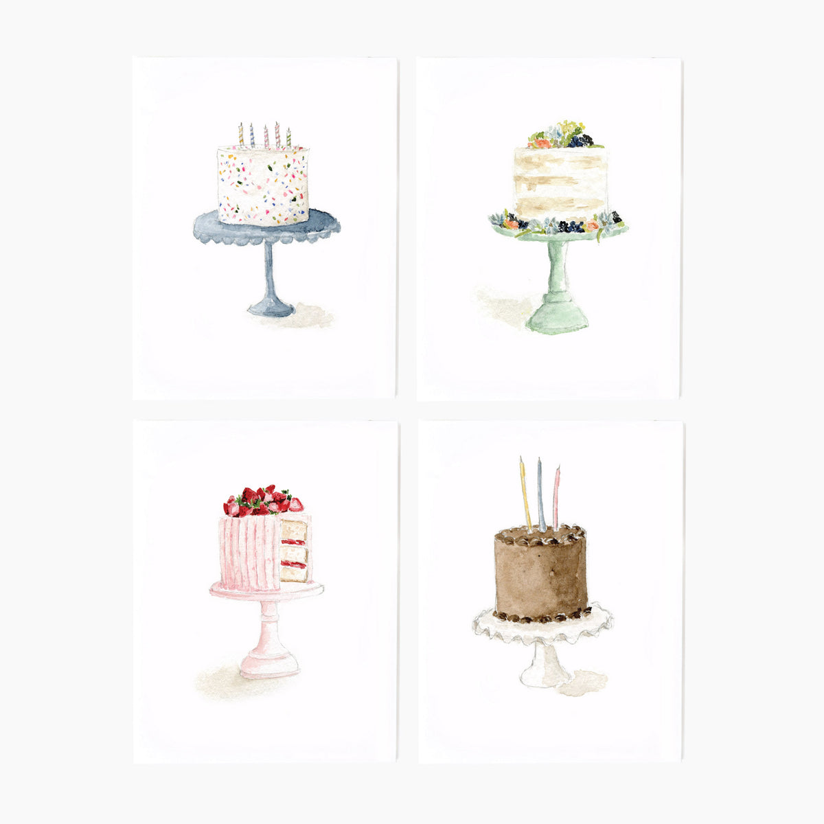 cake assorted notecard set