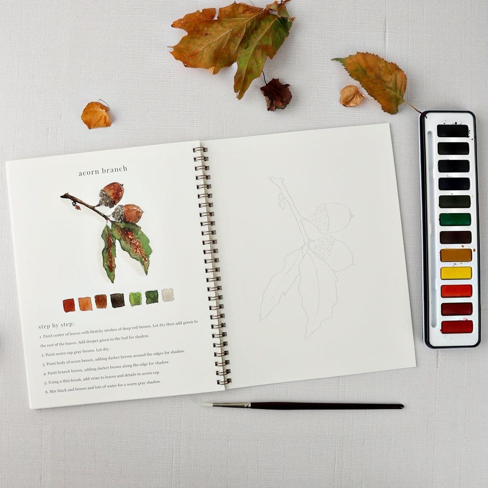 autumn watercolor workbook - emily lex studio