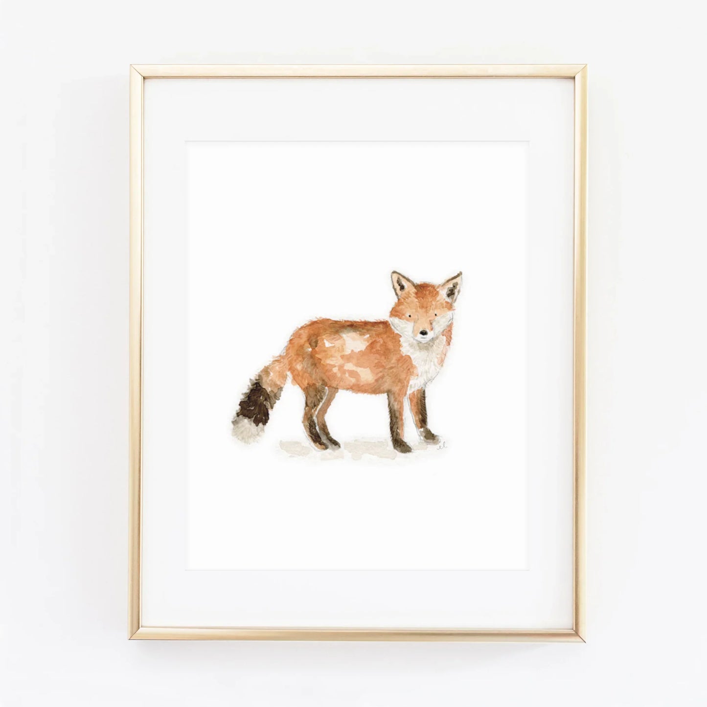 fox woodland animal wall art print