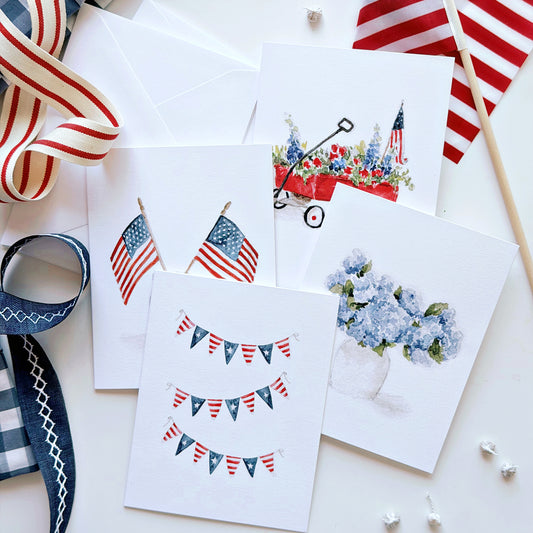 americana assorted notecard set