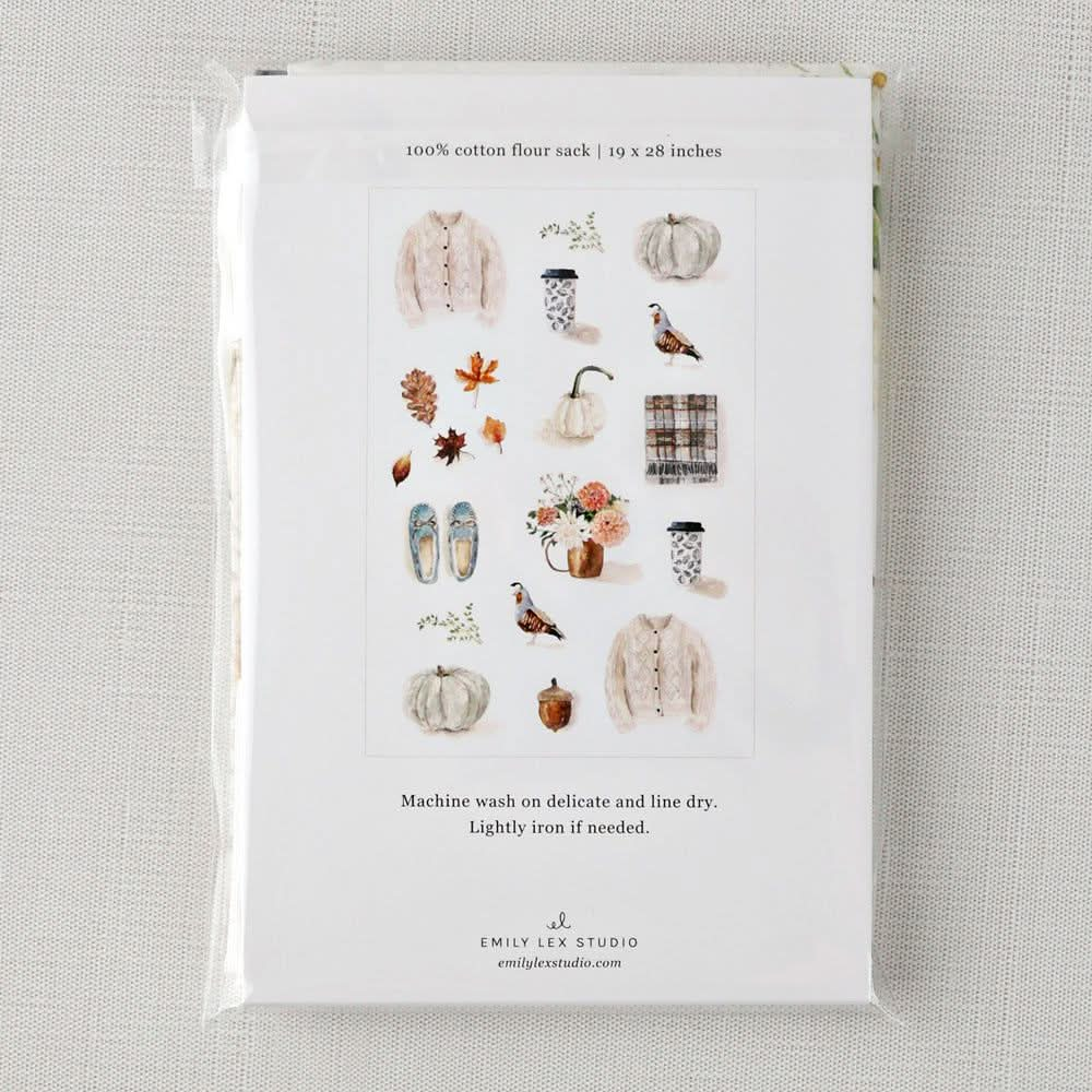 autumn tea towel - emily lex studio