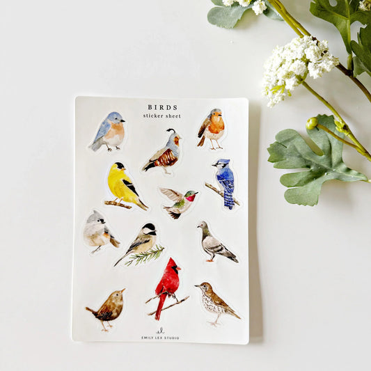 birds sticker sheets