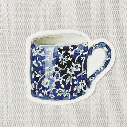 calico mug sticker - emily lex studio - sticker