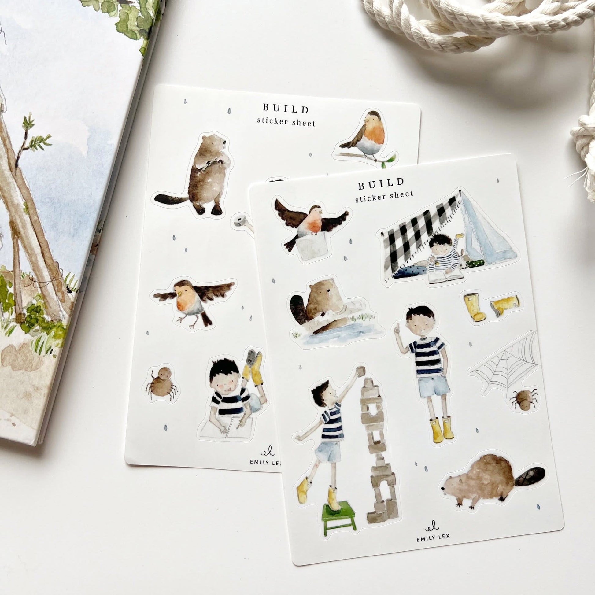 build sticker sheets - emily lex studio