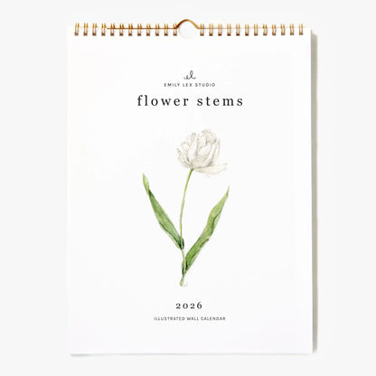 2026 flower stems calendar
