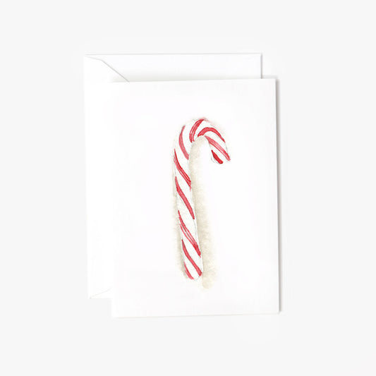 candy cane mini notecard