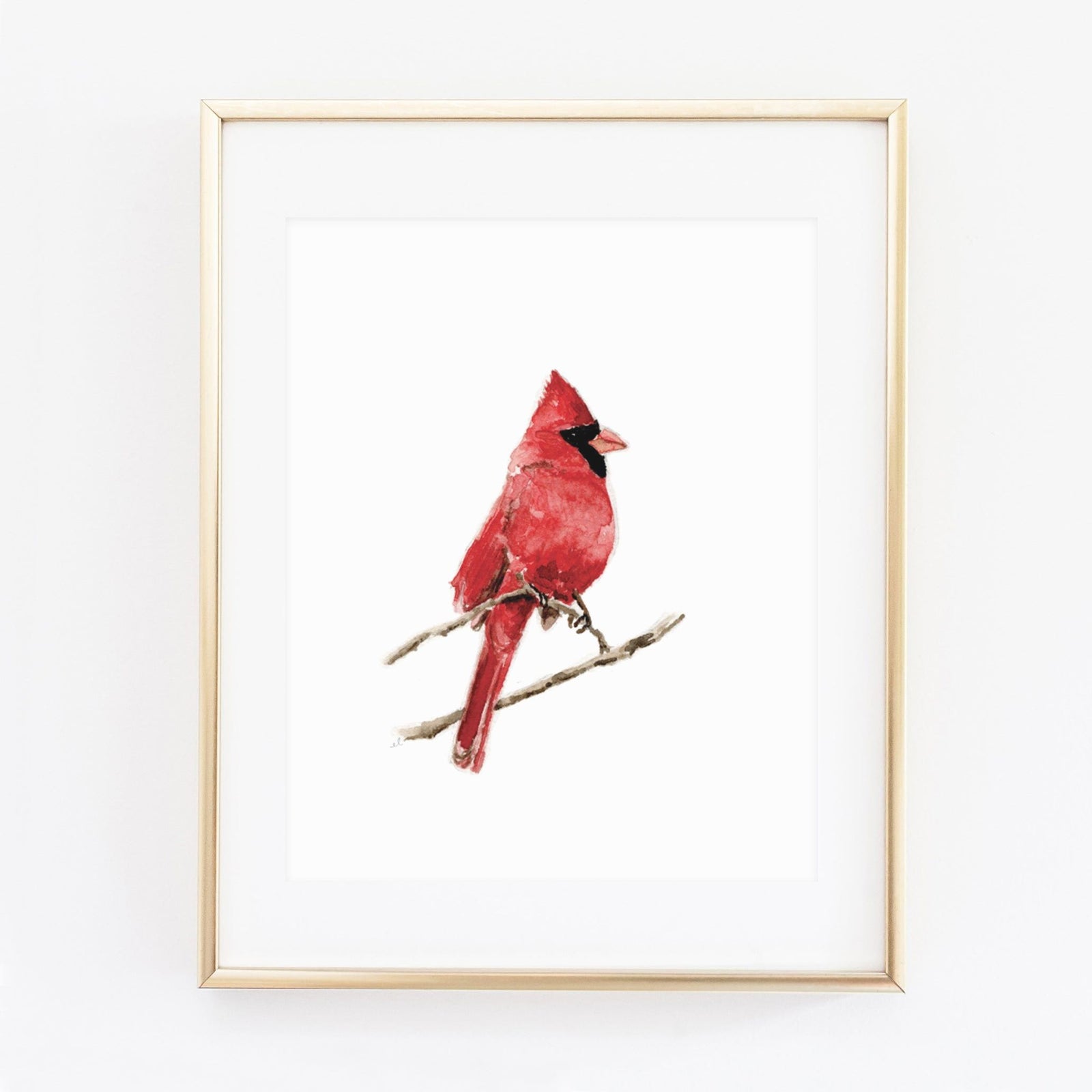 cardinal art print - emily lex studio