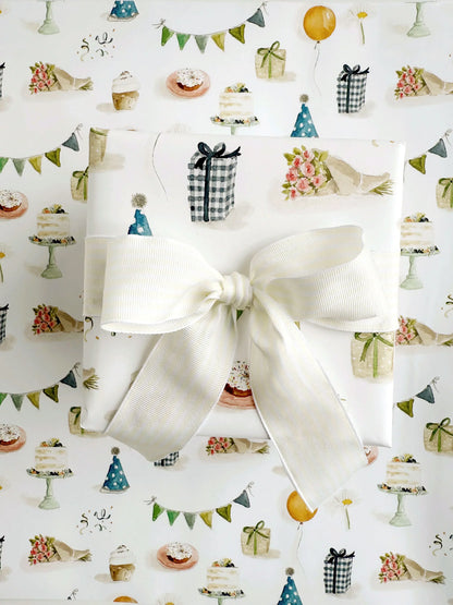 celebrate gift wrapping paper