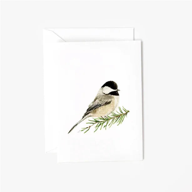 chickadee mini enclosure notecard