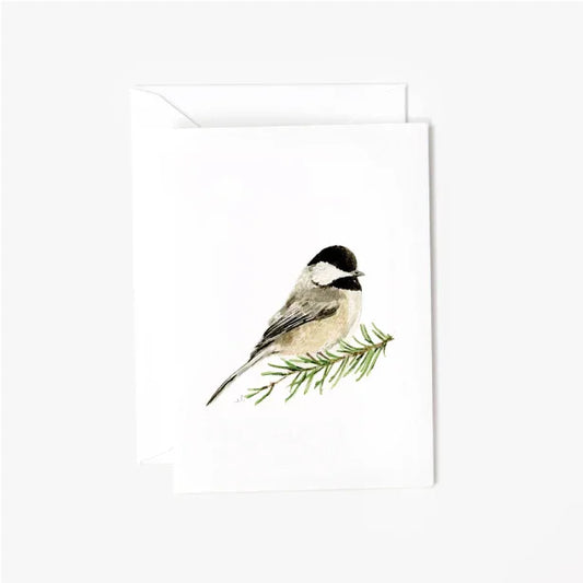 chickadee mini enclosure notecard