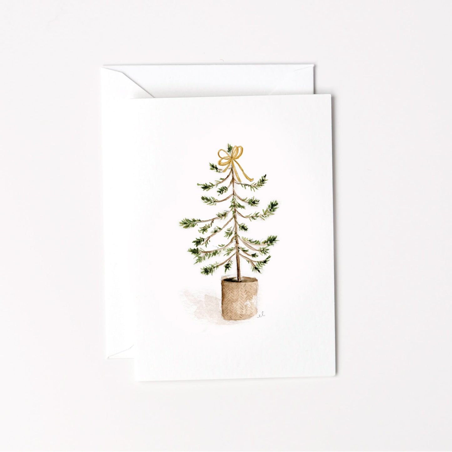 christmas tree mini notecard