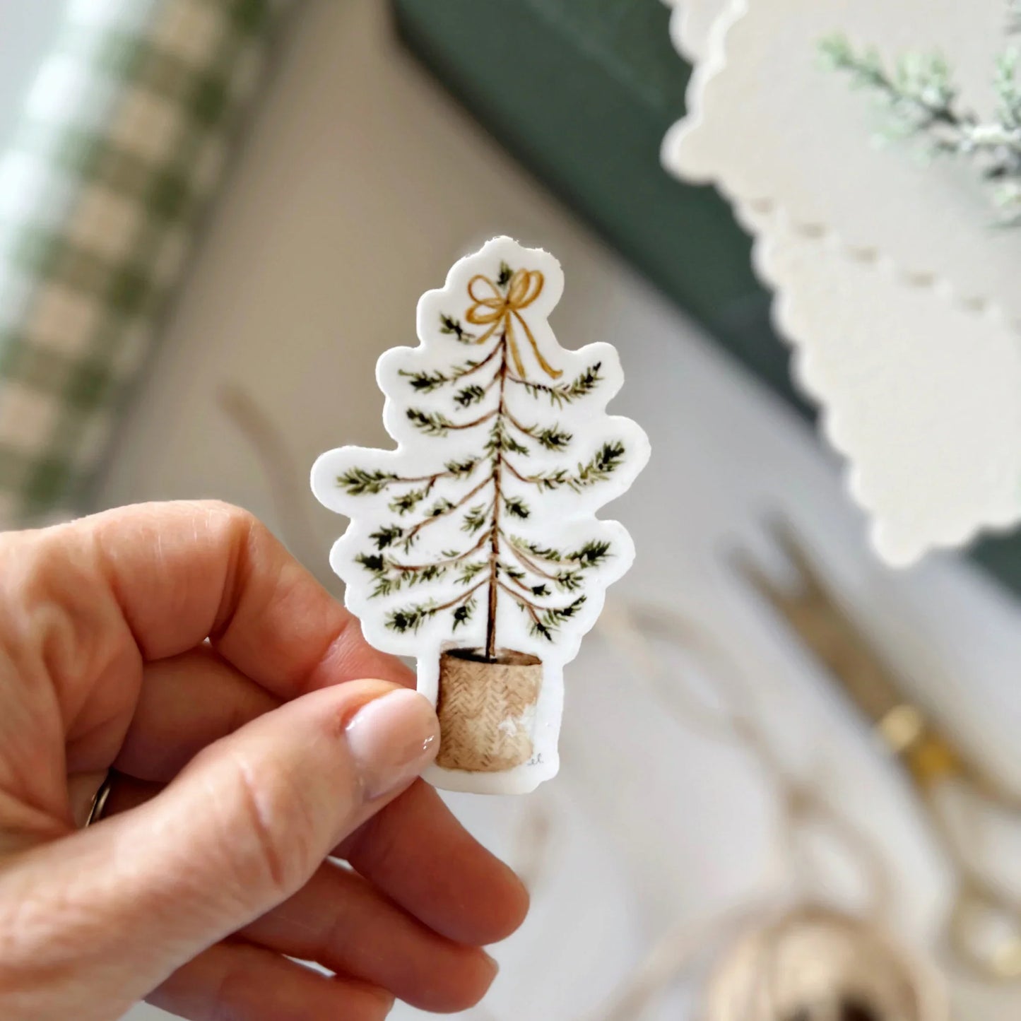 christmas tree sticker