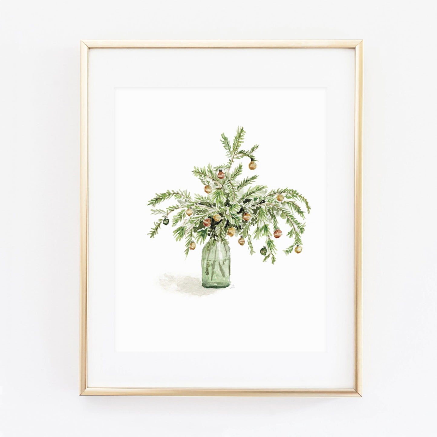 christmas boughs art print - emily lex studio