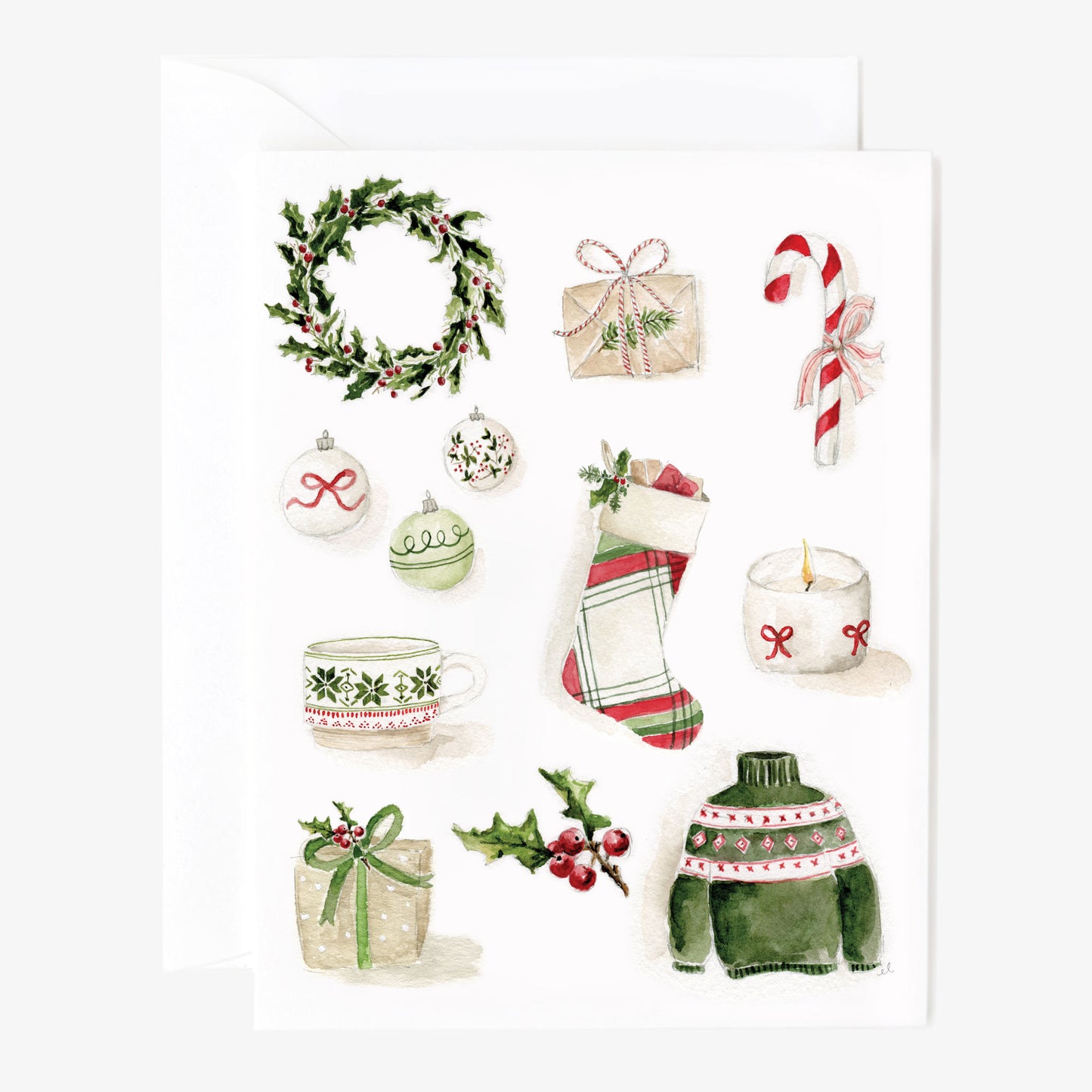 classic christmas notecard set