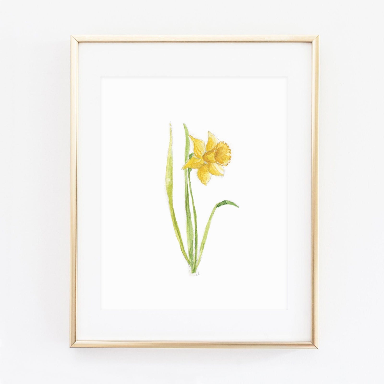 daffodil art print - emily lex studio