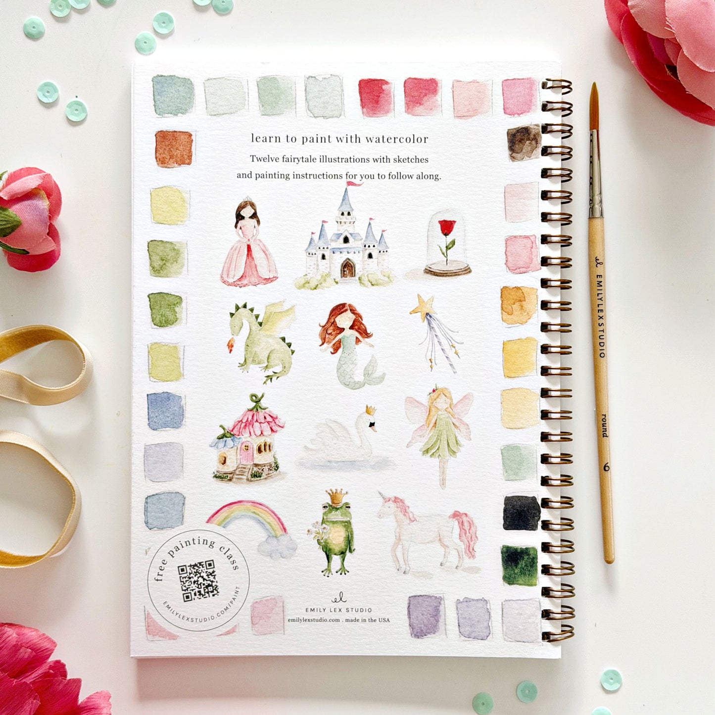 fairytale watercolor workbook