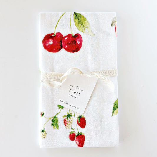 fruit cotton tea towel