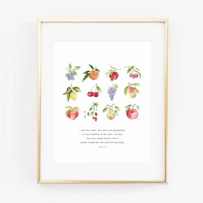 john 15:5 fruit scripture print