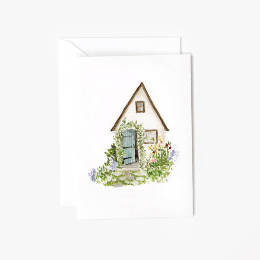 garden cottage mini notecard