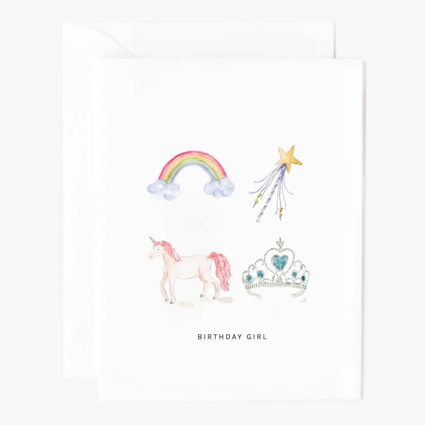 birthday girl greeting card