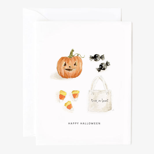 happy halloween greeting card