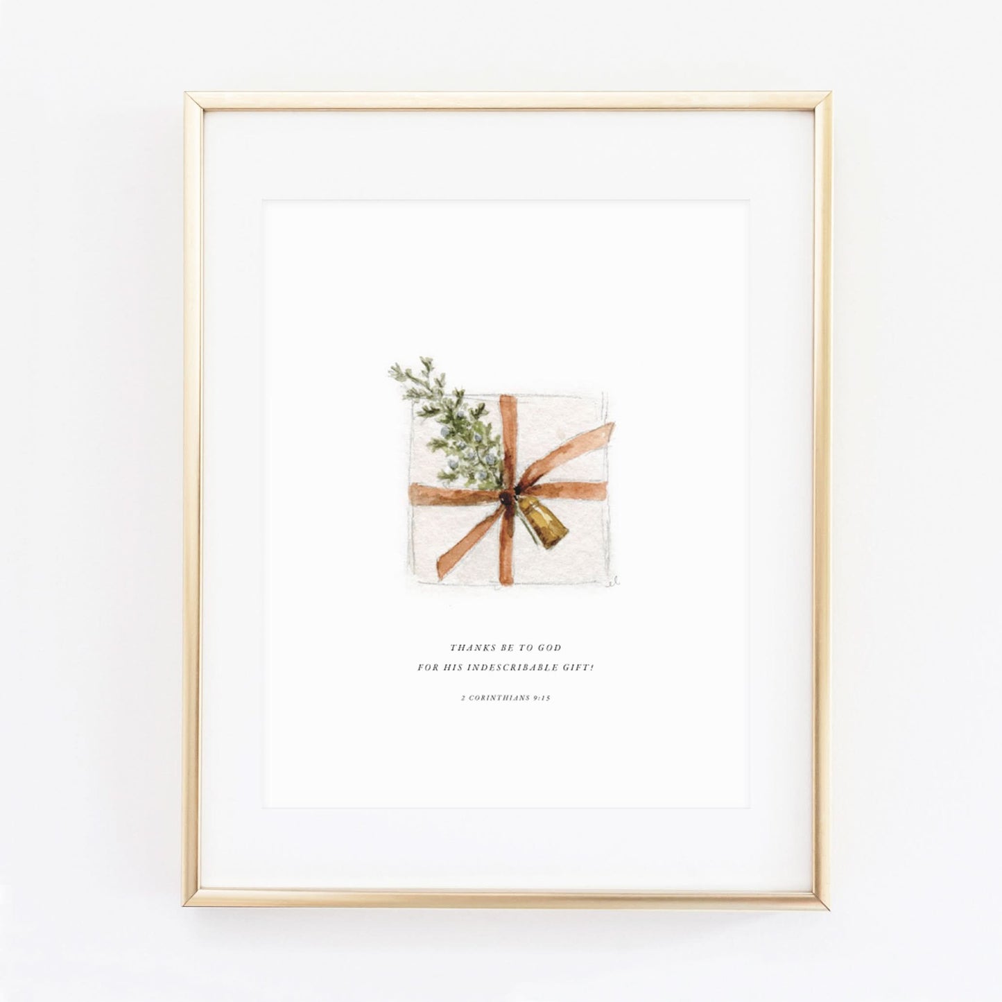 2 corinthians 9:15 gift scripture print