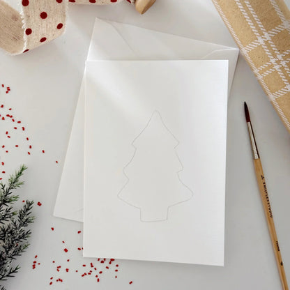 gingerbread paintable watercolor notecards