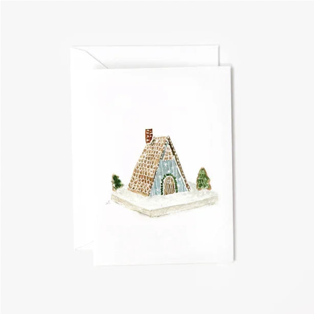 gingerbread chalet mini enclosure notecard