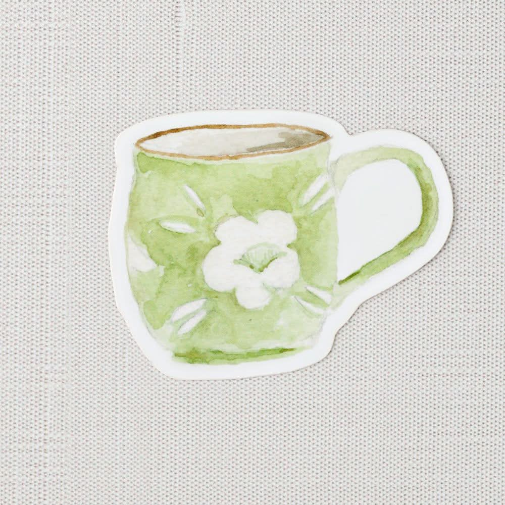 green mug sticker - emily lex studio - sticker