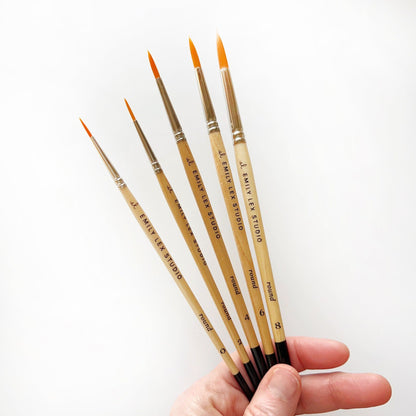 watercolor paintbrush set - emily lex studio